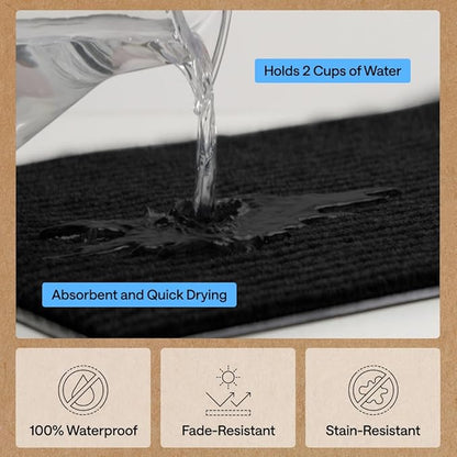 GORILLA GRIP Waterproof Traffic Guard Door Mat, 2 Pack Heavy Duty Entryway Mats - Image 5