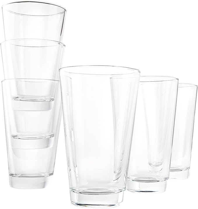 Vikko Drinking Glasses, 9.5 Ounce Water Tumblers, Thick and Durable Tapered - Image 8