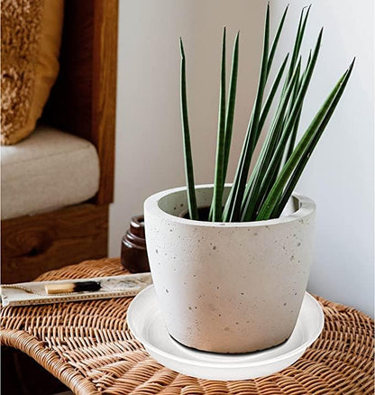 4 Pack of 14 inch Plant Saucers Bird Bath Bow Round, Plastic Plant Saucer Tray - Image 7