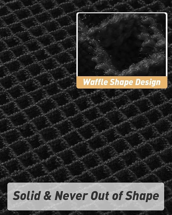 AMOAMI Upgraded Waffle Bath Mat, Super Absorbent Non Slip Bath Mats - Image 5