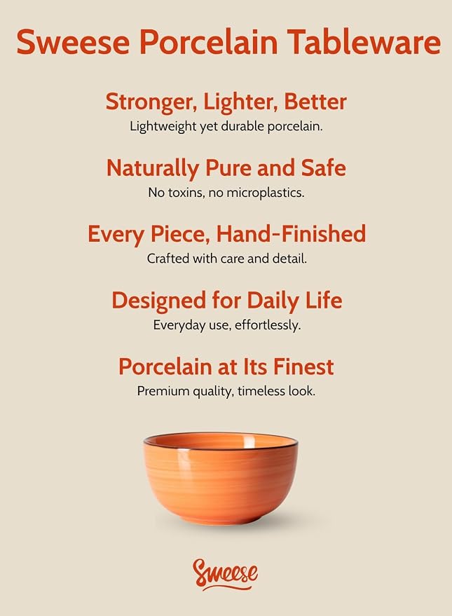 Sweese 4 Oz Porcelain Bowls Set - Image 7