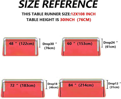 12 Pack Red Table Runners, Satin Table Runner 12x108 Inches Long, Silk and - Image 9