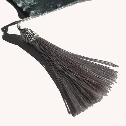 Elegant Grey Table Runner, Ombre Velvet, Modern Style - Image 3