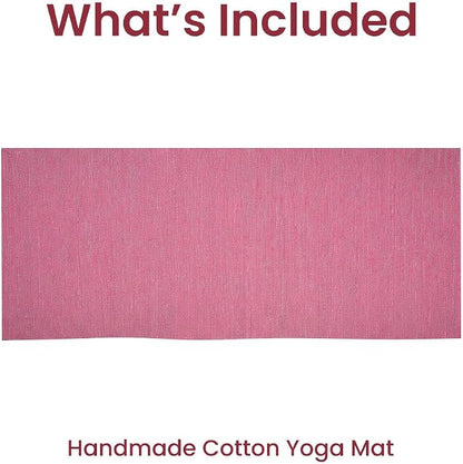 LFH Home Handmade Cotton Yoga Mat Cotton Rug picnic mat - Image 8
