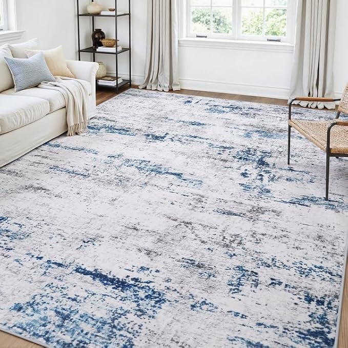 Area Rugs 6x9 Living Room: Large Modern Abstract Washable Rug Soft Anti-Skid by GENTDRIZZ
