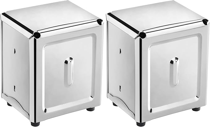 New Star Foodservice 24043 Stainless Steel Short Napkin Dispenser, 3.875 by by NewStarFoodservice