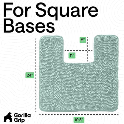 GORILLA GRIP Plush Absorbent Shaggy Chenille Bath Rug Mat - Image 2