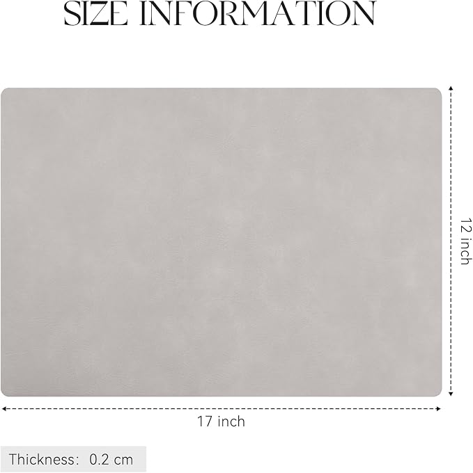 MOSAYT Vinyl Placemats Set of 6-12 X 17 Inch - Image 7
