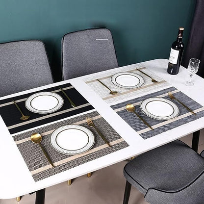 PIGCHCY Luxurious Placemats Set of 4, Non-Slip Placemats Easy to Wipe Clean - Image 7