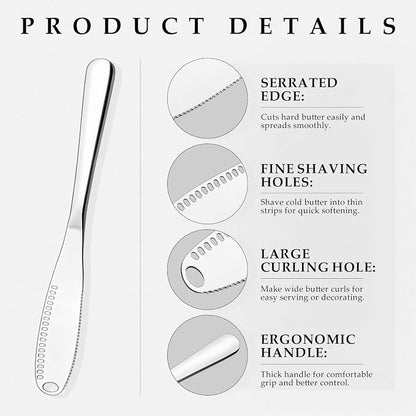 Butter Knife 3-in-1 Stainless Steel Butter Spreader Knife - Image 5