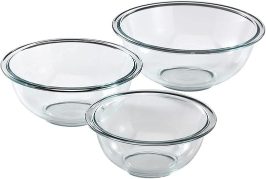 Pyrex Essentials Glass Mixing Bowls Set by Pyrex
