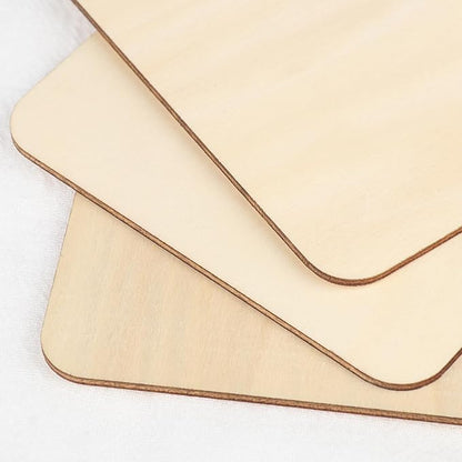 120 Pieces Unfinished Wooden Squares, 4 x 4 Inch Natural Square Wood Cutout - Image 3