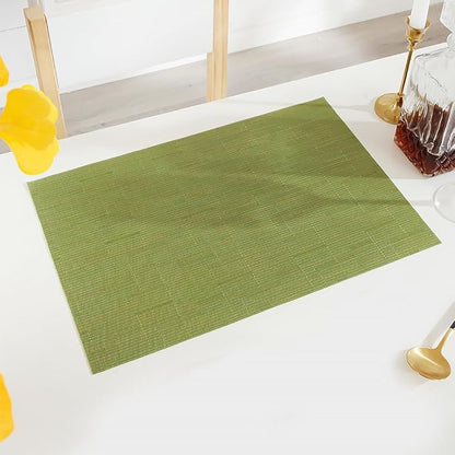PIGCHCY Placemats Set of 8 Washable Durable Place Mats Vinyl Heat Resistant - Image 4
