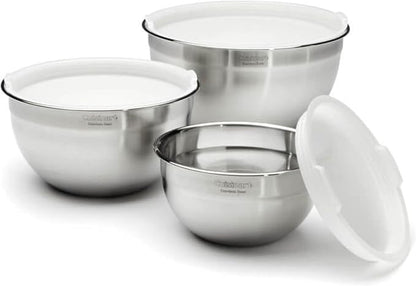 Cuisinart Mixing Bowl Set, Nesting Bowls, Stainless Steel, 3-Piece | 1.5 by Cuisinart