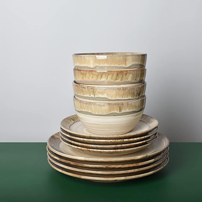 Stoneware Soup Bowl Set of 4, 26 Oz, Cereal Bowl - Image 6