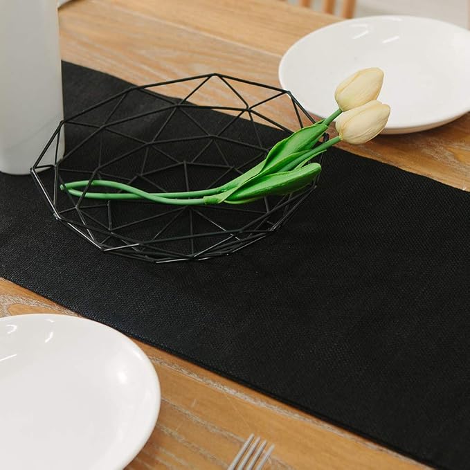 2 Piece Fabric in 1 Dinning Table Runner 12 x 48 Inches Farmhouse Kitchen - Image 4