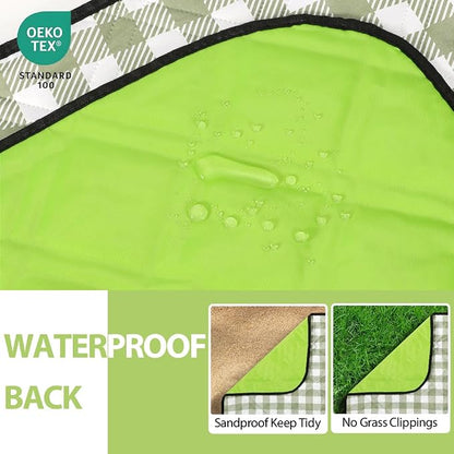 ZAZE Extra Large Picnic Outdoor Blanket, Camping Grass Lawn Park Accessories - Image 5