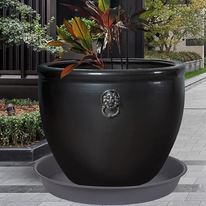 4 Pack of 18 19 inch Plant Saucer Round, Deep Plant Saucers - Image 5