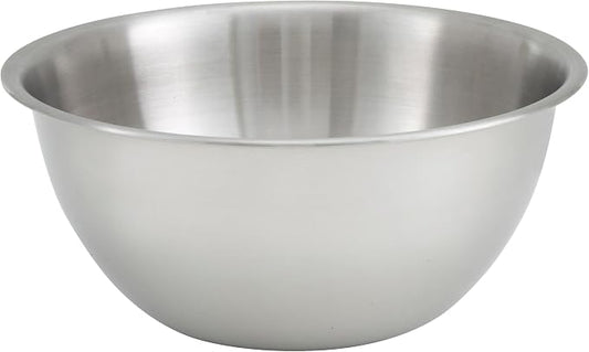 Winco 5 qt Stainless Steel Mixing Bowl | Dishwasher safe, Extra deep, Heavy-duty by Fonteme