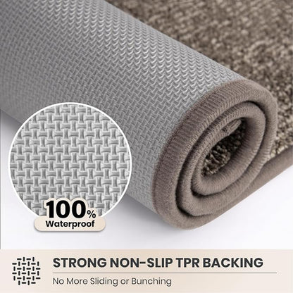 PURRUGS Dirt Trapping Door Mat 20" x 31.5", Non-Slip Machine Washable Entry Rug - Image 5