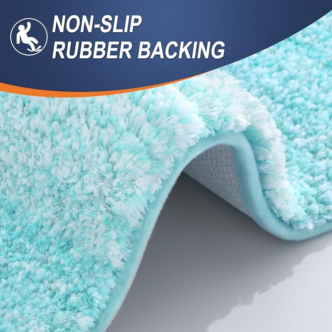 OLANLY Large Bathroom Rugs Mat 54x24, Extra Soft Absorbent Microfiber Bath Rugs - Image 5