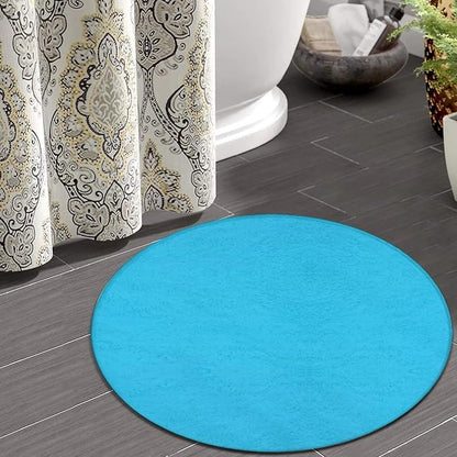 Home Decor Non Slip Kitchen Office Circle Rug, Machine Washable Modern Round - Image 4