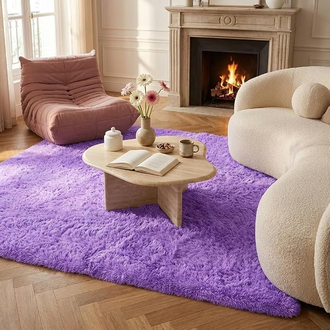 Mugorn 5x7 Rugs for Living Room, Large Fluffy Area Rugs for Bedroom, Soft - Image 8