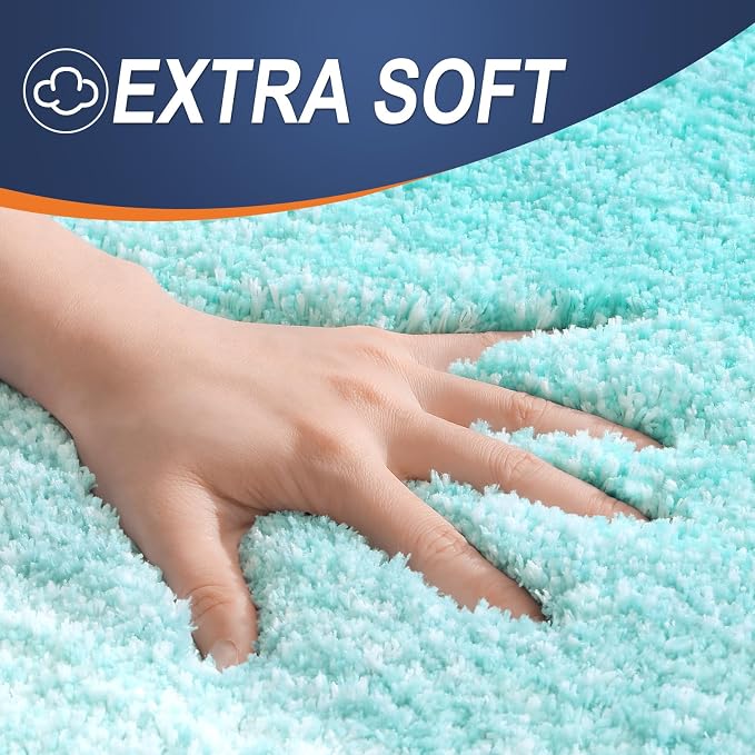 OLANLY Bathroom Runner Rugs Mat 47x17, Extra Soft Absorbent Microfiber Bath Rugs - Image 3