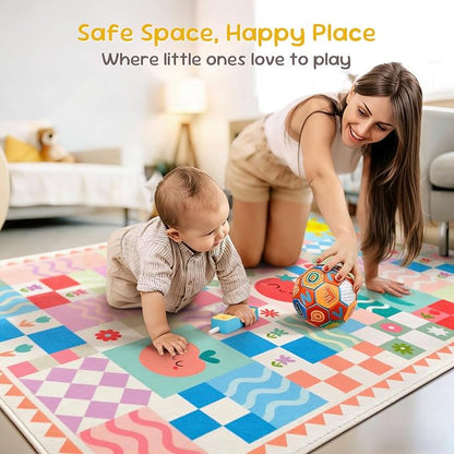 3x4 Washable Kid Bedroom Rug for Girls, Soft Non-Slip Toddler Playroom Carpet - Image 4