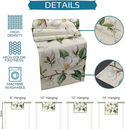 Vintage Floral Spring Table Runners 60 Inches Long, Rustic Botanical Table - Image 8