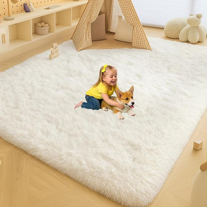 6x9 Rugs for Living Room, Rugs for Bedroom, Plush Fluffy Carpet, Non-Slip - Image 6