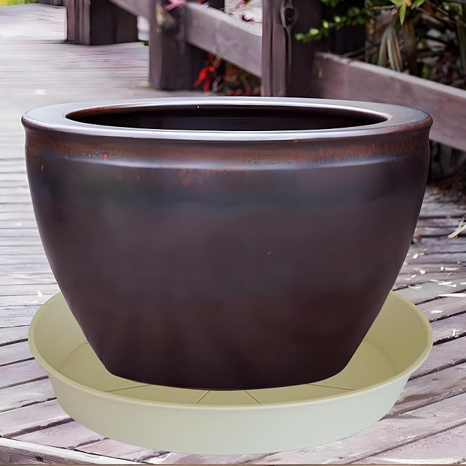 4 Pack of 16 inch Plant Saucer, Heavy Duty Plant Tray - Image 6