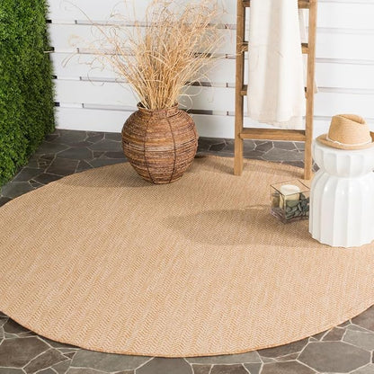 SAFAVIEH Outdoor Round Rug 9' by Unknown