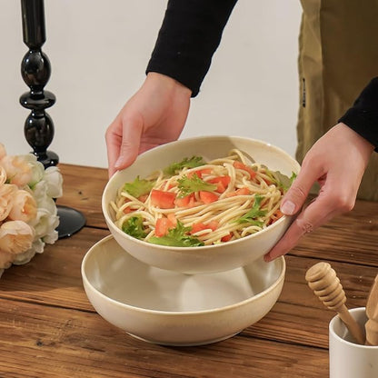 30oz Ceramic bowls set of 4-8" serving bowls - Image 5