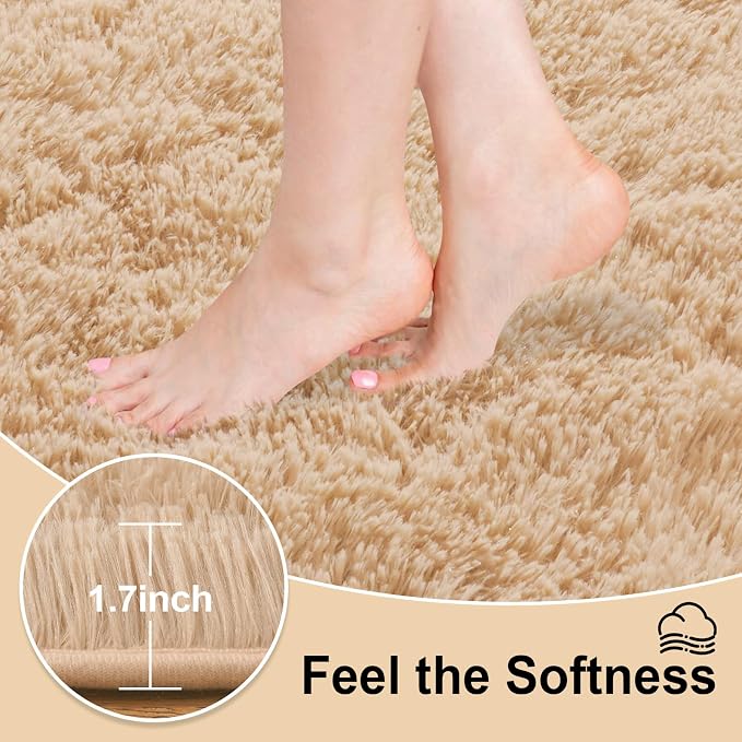 Mugorn Area Rugs 10x14 Living Room, Large Fluffy Area Rugs - Image 2