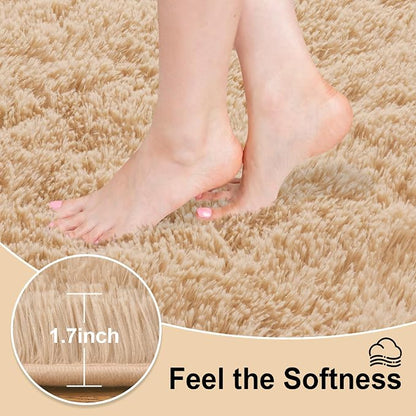 Mugorn Area Rugs 10x14 Living Room, Large Fluffy Area Rugs - Image 2