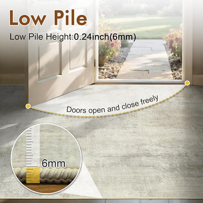 8x10 Ft Large Area Rugs for Living Room, Soft Non-Slip Washable Rugs Modern - Image 7