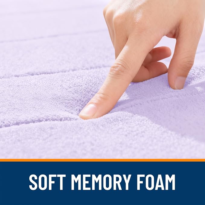 OLANLY Memory Foam Bath Mat 32x20, Super Soft Absorbent Bathroom Rugs, Quick Dry - Image 5