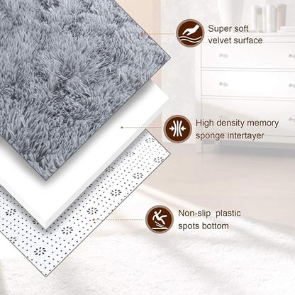 TWINNIS Super Soft Shaggy Rugs Fluffy Carpets, 7x10 Feet, Indoor Modern Plush - Image 2