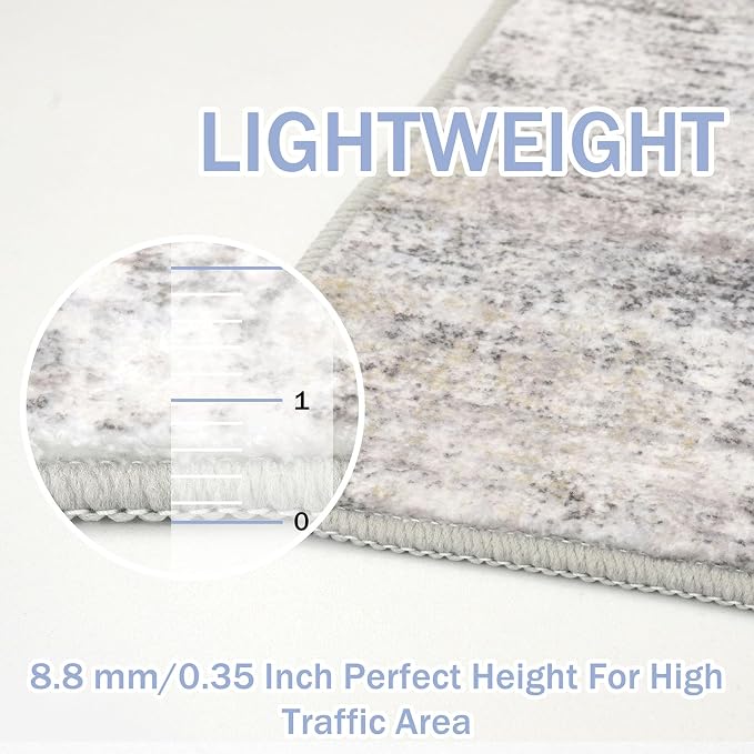 IOHOUZE Abstract Area Rugs and Runners Sets 2x3 and 2x6 Ft, Washable Entryway - Image 4