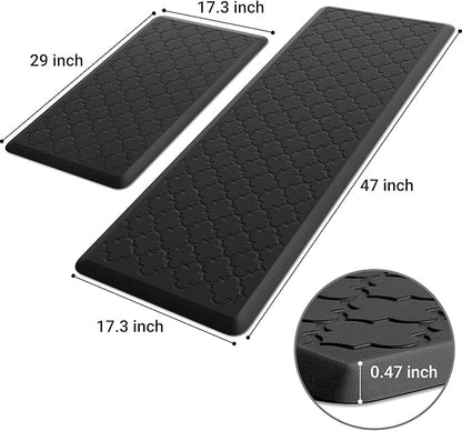 Kitchen Mat Cushioned Anti-Fatigue Floor Mat, Waterproof Non-Skid Ergonomic - Image 2