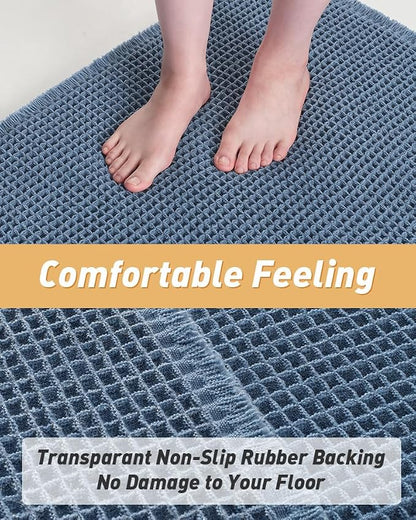 AMOAMI Upgraded Waffle Bath Mat, Super Absorbent Non Slip Bath Mats - Image 4