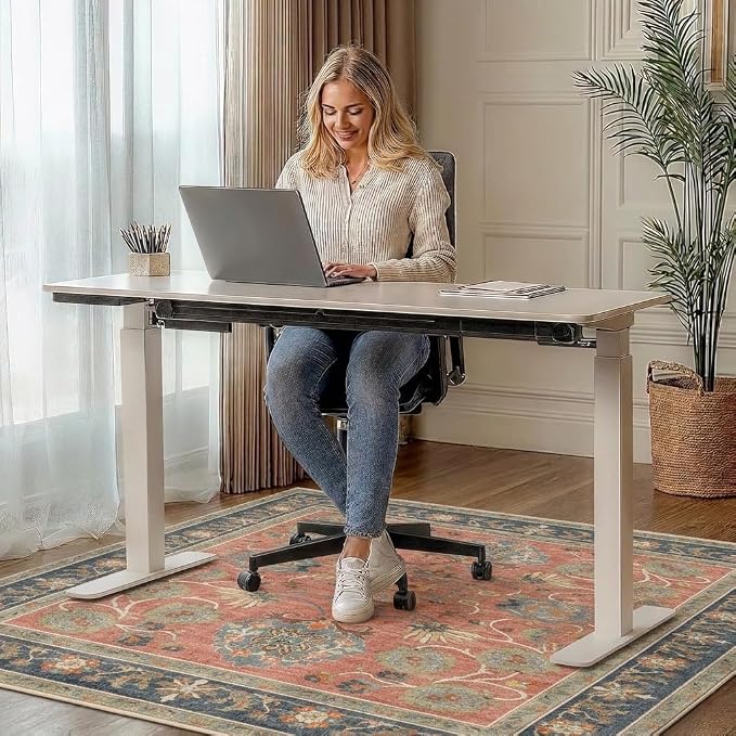 36"x48" Office Chair Mat for Hardwood Tile Floor, Under Desk Carpet Protector - Image 2