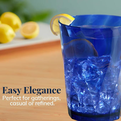 US Acrylic Optix Plastic Reusable Drinking Glasses 14oz Rocks Cups in Jewel - Image 5