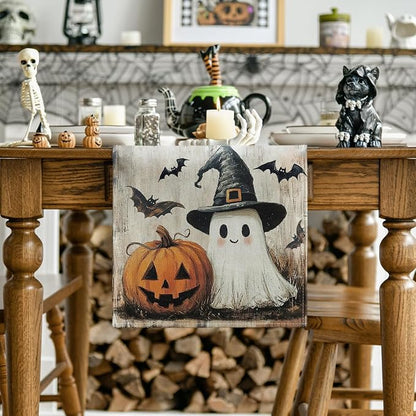 Artoid Mode 210 GSM Halloween Table Runner 13x72 Inch Home Party Decor | - Image 2