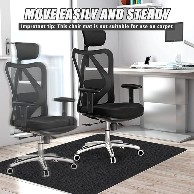Sycoodeal Office Chair Mat for Hardwood Floor, Office Computer Gaming Chair Mat - Image 4