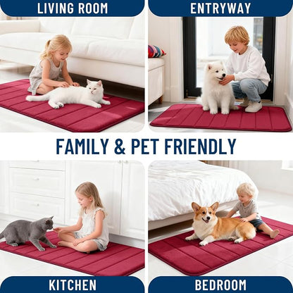 OLANLY Memory Foam Long Bathroom Rugs Runner 59x24, Super Soft Absorbent Bath - Image 9