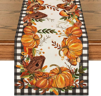Artoid Mode 210 GSM Fall Table Runner 13x72 Inch Home Party Decor | Buffalo by ArtoidMode