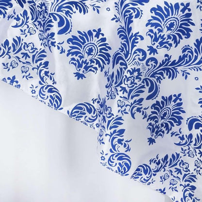 Efavormart 5pcs Royal Damask Flocking Square Tablecloth Overlay 60"x60" Square - Image 2