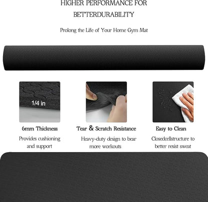 VTORY Extra Large Yoga Mat Thick Exercise Mat - Image 6